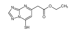 5-ethoxycarbonylmethyl-7-mercapto-s-triazolo[1,5-a]pyrimidine_99951-06-1