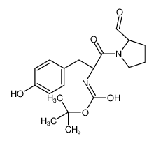tert-butyl N-[(2S)-1-[(2S)-2-formylpyrrolidin-1-yl]-3-(4-hydroxyphenyl)-1-oxopropan-2-yl]carbamate_99952-48-4