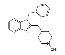 1H-Benzimidazole, 2-[(1-methyl-4-piperidinyl)methyl]-1-(phenylmethyl)-_99958-70-0