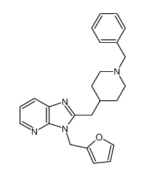 3-(2-furanylmethyl)-2-[[1-(phenylmethyl)-4-piperidinyl]-methyl]-3H-imidazo[4,5-b]pyridine_99960-30-2