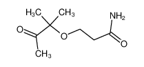 3-(1,1-Dimethyl-2-oxo-propyloxy)-propionamid_99969-75-2