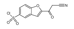 2-cyanoacetyl-benzofuran-5-sulfonyl chloride_99971-77-4