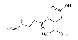 3-[(N-formyl-β-alanyl)-amino]-4-methyl-valeric acid_99977-28-3