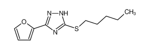 3-[2]furyl-5-pentylmercapto-1H-[1,2,4]triazole_99987-51-6