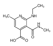 2-ethylamino-6-methyl-3-methylcarbamoyl-isonicotinic acid_99987-83-4