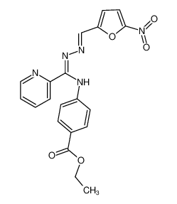 N1-(5-Nitro-furfuryliden)-N3-(4-ethoxycarbonyl-phenyl)-picolinamidrazon_99997-26-9