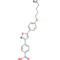Ácido 4-[5-(4-pentiloxifenil)isoxazol-3-il]benzoico