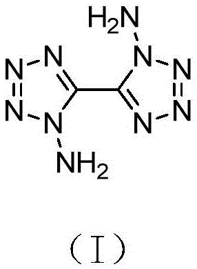 Chemical structure of 1,1'-diamino-5,5'-bitetrazole (Formula I)