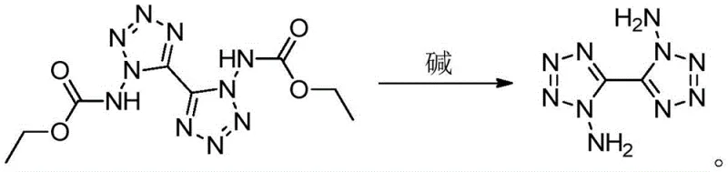 New synthesis route via base-catalyzed deprotection of dicarbamate precursor