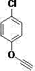 Chemical structure of 4-chlorophenyl propargyl ether, a representative terminal alkyne substrate
