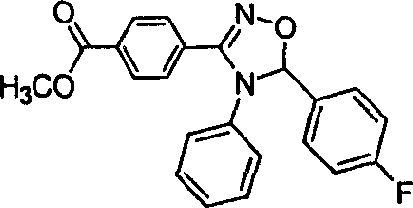 Chemical structure of specific high-yield 1,2,4-oxadiazoline derivative from Example 7 demonstrating 95% yield