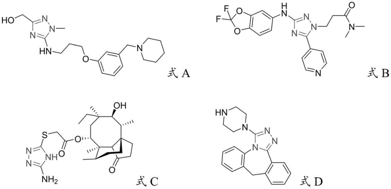 General structure of Formula I and prior art triazole drugs demonstrating the pharmacological relevance of the scaffold