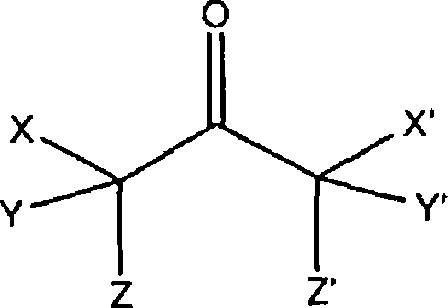 General Formula I representing the mixture of brominated acetone derivatives where X is bromine and Y, Y', X' vary between hydrogen and bromine