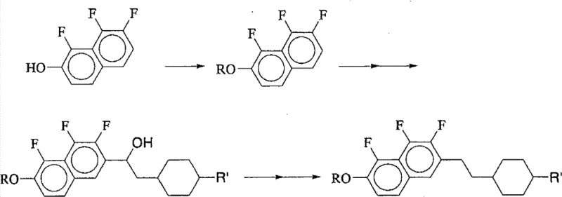 Direct fluorination of 7,8-difluoro-2-naphthol to 1,7,8-trifluoro-2-naphthol using fluorine gas