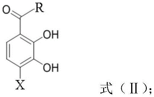 Structure of the rearrangement product (Formula II) prior to final etherification