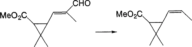 Palladium-catalyzed decarboxylation of the intermediate to form the final 1-alkenyl cyclopropane