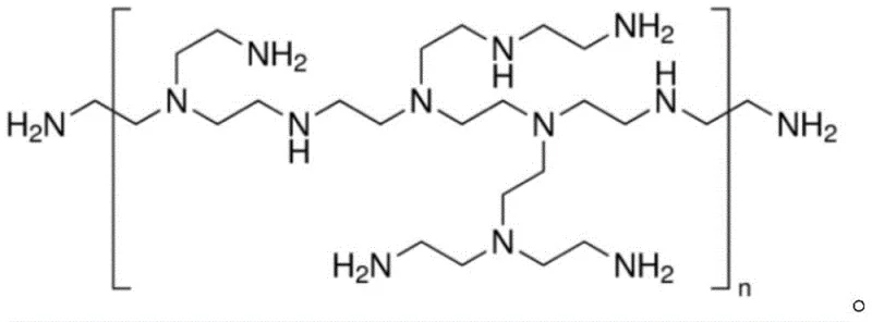 Chemical structure of Polyethyleneimine used for enzyme immobilization