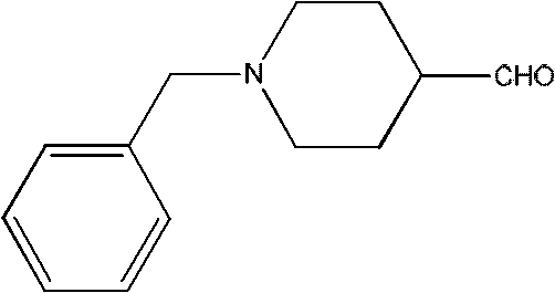 Chemical structure of 1-benzyl-4-piperidinealdehyde, a key intermediate for Alzheimer's drug E2020