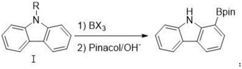Step 2 Boronation and esterification to yield 1-carbazole-boronic acid pinacol ester