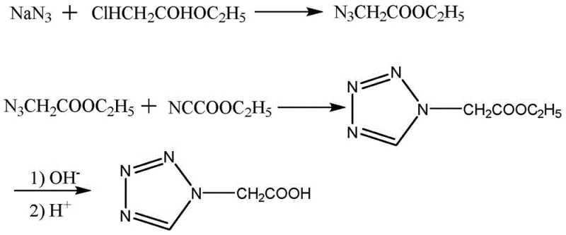 Conventional synthesis route using toxic sodium azide and chloroformates