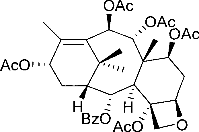 Chemical structure of 1-deoxy baccatin VI, the key starting material for the synthesis
