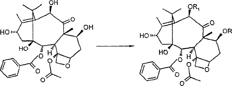 Selective protection of 7-OH and 10-OH groups on 10-deacetylbaccatin III skeleton