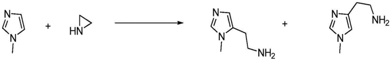 Reaction scheme of conventional method showing isomer formation due to N-1/N-3 ambiguity