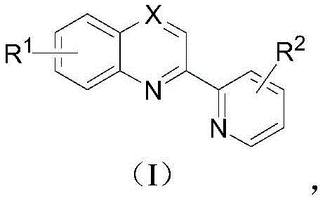 General structural formula (I) of the novel 2,2'-biazaaryl ring bidentate ligand