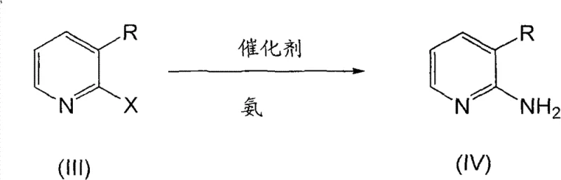 General reaction scheme for copper-catalyzed amination of halopyridines to diaminopyridines