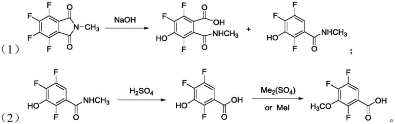 Conventional synthesis route showing multi-step isolation and high alkali usage