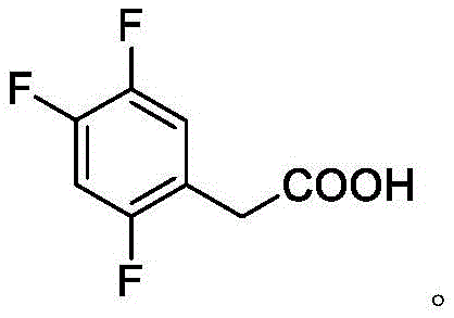Chemical structure of 2,4,5-trifluorophenylacetic acid target molecule