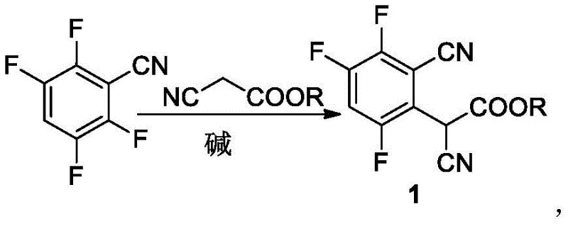Nucleophilic substitution reaction forming the key intermediate