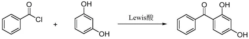 Conventional Friedel-Crafts acylation using benzoyl chloride and Lewis acid catalyst