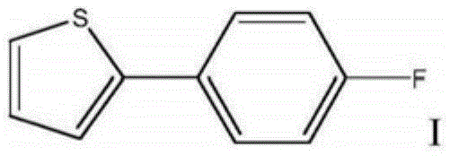 Chemical structure of 2-(4-fluorophenyl)thiophene, the key Canagliflozin intermediate