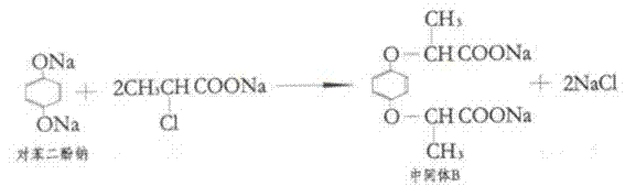 Side reaction showing formation of di-substituted Intermediate B