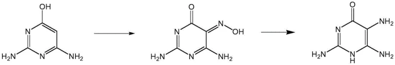 Alternative conventional route via nitrosation showing safety hazards
