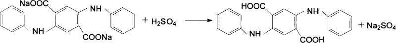 Reaction scheme showing the conversion of DMSS and aniline to DATA via condensation and oxidative hydrolysis