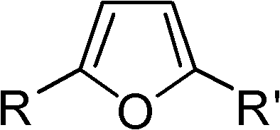 General structural formula of 2,5-disubstituted furan product