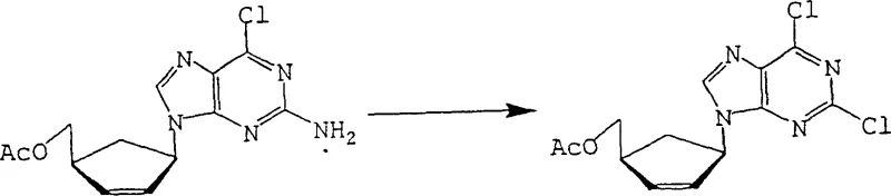 Prior art reaction showing alkylation at the 9-position of the purine ring