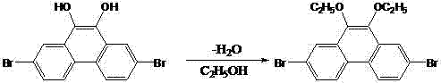Step 3: Acid-catalyzed etherification with ethanol to produce 2,7-dibromo-9,10-diethoxyphenanthrene