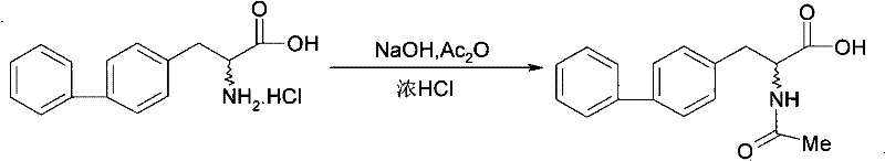 Second step of the conventional synthesis route illustrating the complex multi-step nature