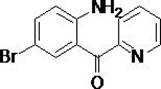 Chemical structure of 2-(2-amino-5-bromo-benzoyl) pyridine, the key intermediate for Remimazolam