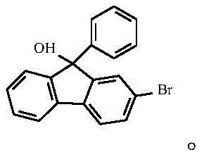 Chemical structure of 2-bromo-9-phenyl-9-hydroxy-fluorene intermediate