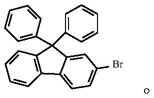 Chemical structure of 2-bromo-9,9-diphenylfluorene intermediate