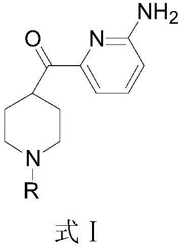 General chemical structure of 2-amino-6-(piperidine-4-acyl) pyridine derivatives (Formula I)