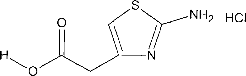 Chemical structure of 2-aminothiazol-4-ylacetic acid hydrochloride