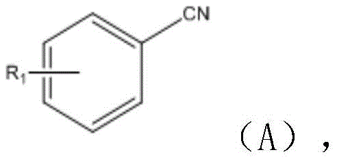 General structure of benzonitrile derivatives showing variable R1 substituents