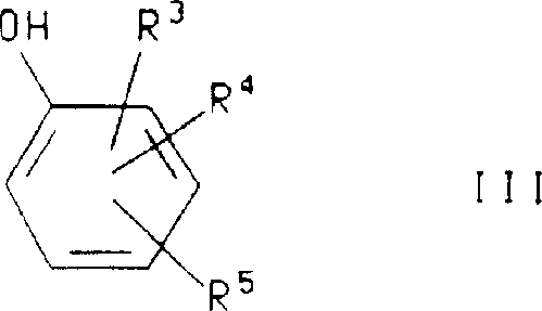 Structure of Formula III substituted phenol reactant