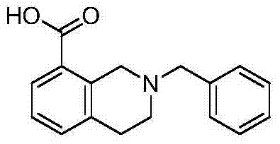 Chemical structure of 2-benzyl-1,2,3,4-tetrahydroisoquinoline-8-carboxylic acid