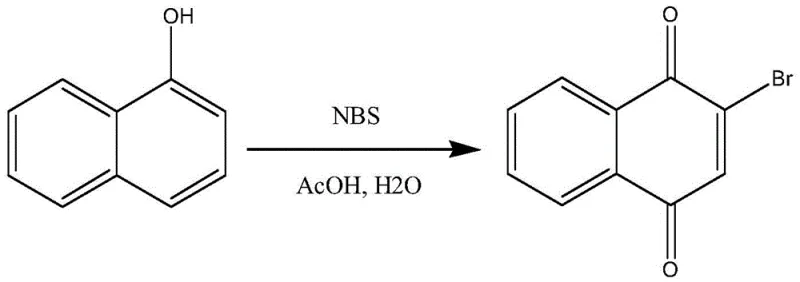 Novel synthesis route of 2-bromo-1,4-naphthoquinone from 1-naphthol using NBS in AcOH/H2O